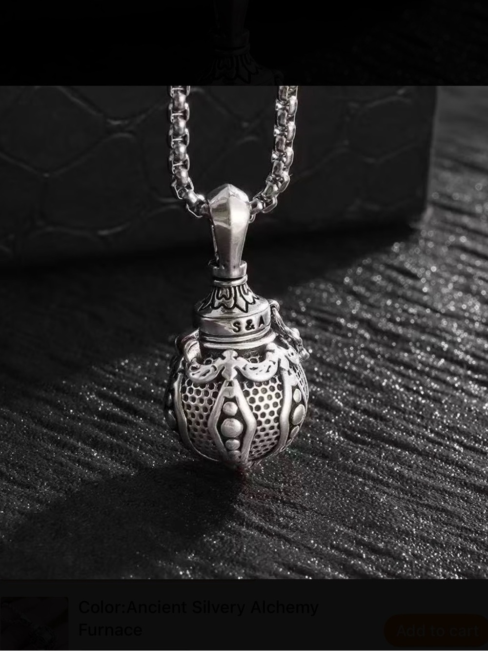 ⭐️ Alchemy-Style Capsule Necklace - Picture 4 of 4
